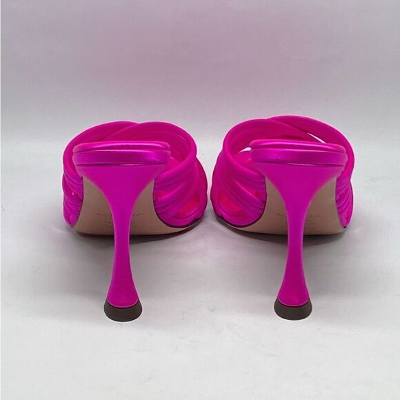 Aquazzura Oahu 95MM Strappy Satin Sandals size 37 - Picture 6 of 13